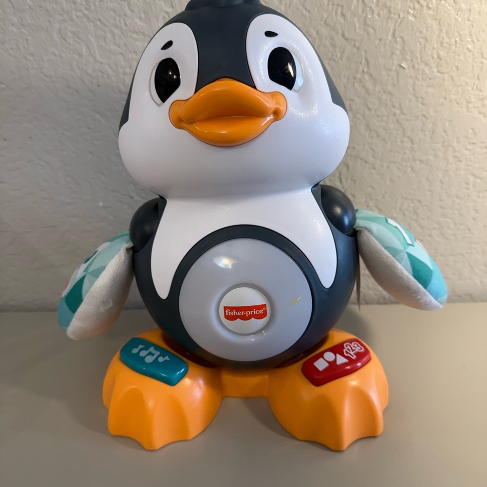 Fisher-Price Penguin Toy - Black, White, Orange, and Blue